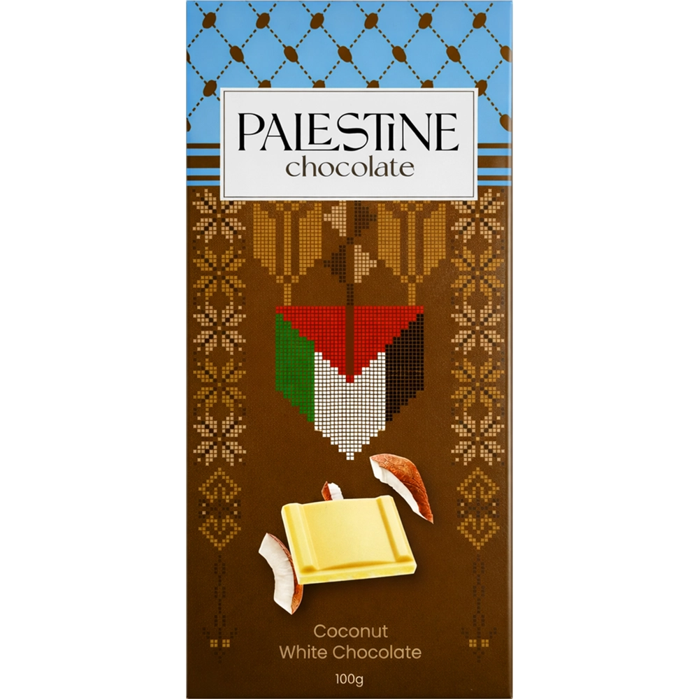 Palestine Chocolate – Coconut White Chocolate (100 g)